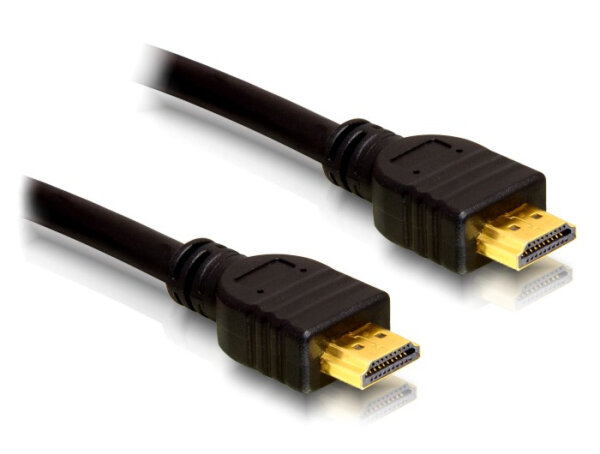 DELOCK HDMI Kabel Ethernet A -> A St/St 0.25m 4K Gold