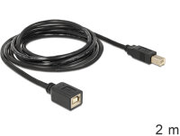 DELOCK USB Verl.B -> B St/Bu 2.00m sw
