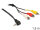 DELOCK Klinkekabel 3,5mm 90° -> 3x Cinch St/St 1.50m
