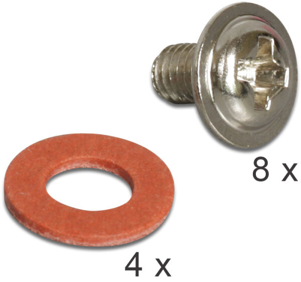 DELOCK Einbausatz 3,5" für 2,5" HDD Metall schwarz