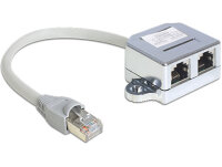 DELOCK Adapter RJ45->2x RJ45 St/Bu 0.15m 1xEthernet...