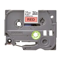 Schriftbandkassette Brother 12mm rot/schwarz  TZE431