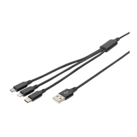 Digitus LAK 3in1 USB Typ-A + Lightning + MicroUSB- >...