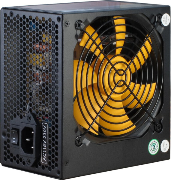 520 Watt Inter-Tech APS-520W ATX 2.31 Non Modular 120mm Lüfter 520W Netzteil schwarz/orange