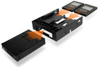 Adapter  IcyDock  3,5" -> 5,25" + 2x6,3cm HDDs/SSDs 7-9,5mm