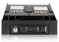 Adapter  IcyDock  3,5" -> 5,25" + 2x6,3cm HDDs/SSDs 7-9,5mm