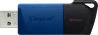 64GB Kingston DT DataTraveler Exodia M USB 3.0 Typ-A Stick Slider blau