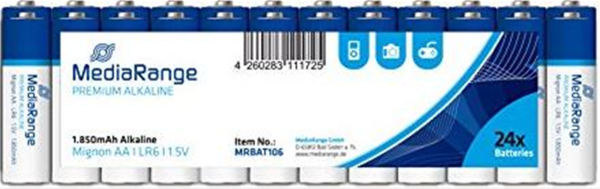 MediaRange Batterie Premium Mignon Alkaline AA/LR6 1,5V 24St