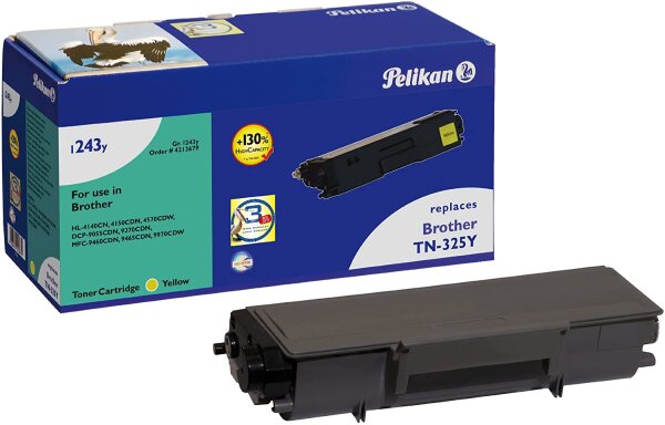 Pelikan Toner Brother TN-325Y  1243y yellow rebuilt
