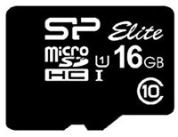 Silicon Power MicroSD Card 16GB UHS-1 Elite/CL.10 inkl. Adapter