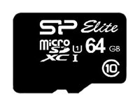Silicon Power MicroSD Card 64GB UHS-1 Elite/CL.10 inkl.Adap