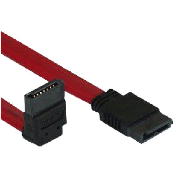 Equip SATA-Kabel 7-Pin->7-Pin abgewink.  3Gbps 0.50m rot PVC Polybeutel