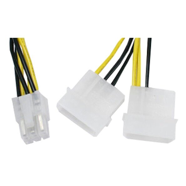 VGA Adapterkabel 2x4-Pol/PCIe