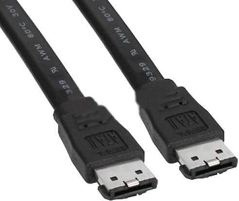 Value eSATA Anschlusskabel flach 1m schwarz