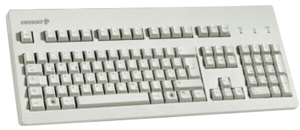 CHERRY TAS G80-3000 Corded DE-Layout hellgrau BLACK SWITCH
