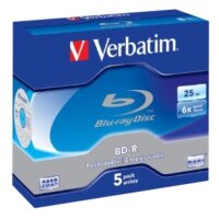 Verbatim BD-R 25GB 5 Stk. ,6x