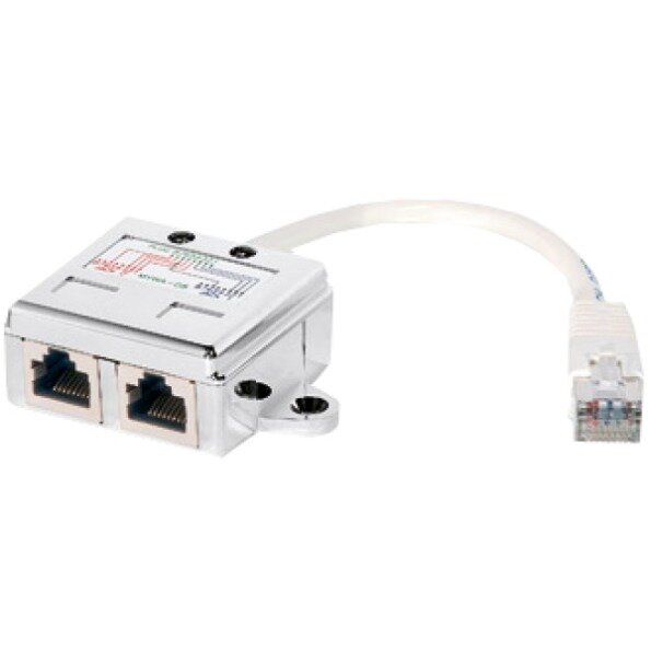 Equip 2-Port RJ45 Y-Splitter Anschlussverdoppler STP CAT5e 15cm weiß