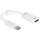 DELOCK Displayport Adapter DP -> HDMI St/Bu 0.22m Kabel weiß