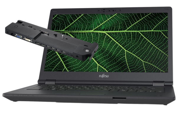 35.6cm (14")Fujitsu Lifebook E5411+Dockingstation Intel Core i3 11th 16GB 256GB SSD W11Pro gebraucht