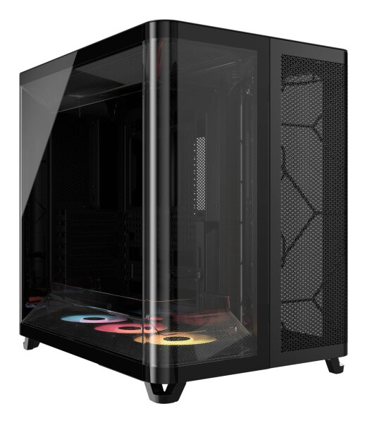 Corsair AIR 5400 RS-R ARGB Tempered Glass Gamer Black Edition Dreikammer Design Midi-Tower Glasfenster 3 Lüfter