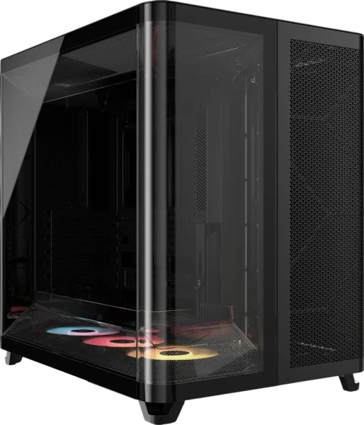 Corsair AIR 5400 RS-R ARGB Tempered Glass Gamer Black Edition Dreikammer Design Midi-Tower Glasfenster 3 Lüfter