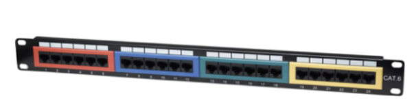 24 Port Intellinet Netzwerk Patchpanel CAT6 1 HE