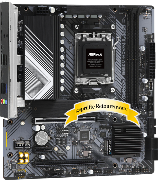ASRock B650M-HDV/M.2   AMD B650 AM5 2xDDR5 HDMI 2.1 mATX Mainboard Sonderware