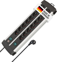 Brennenstuhl Premium-Alu-Line, 2x Schalter, 16-fach, 3m