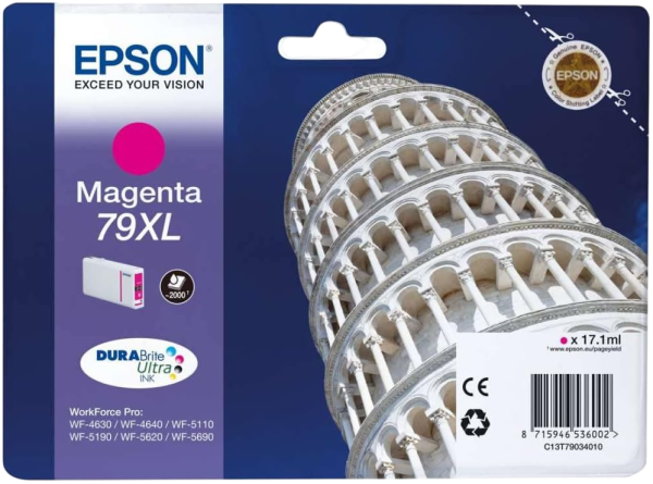 Epson Tinte 79XL magenta 17ml Schiefer Turm von Pisa