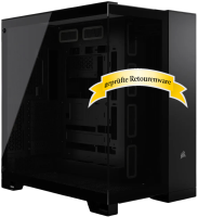 Corsair 6500X Tempered Glass Dual Chamber Tower Black...