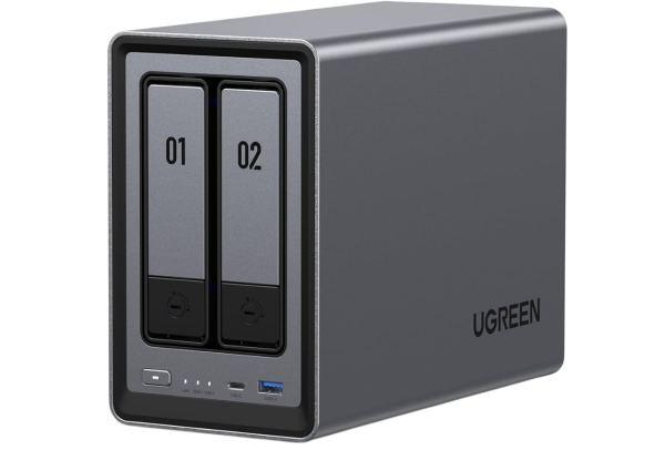Ugreen NASync DXP2800 NAS Server 2-Bay 8GB RAM RJ45 2.5GBase-T USB-C 3.1