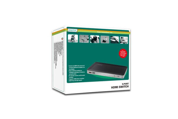 Digitus HDMI Switch 5IN/1OUT