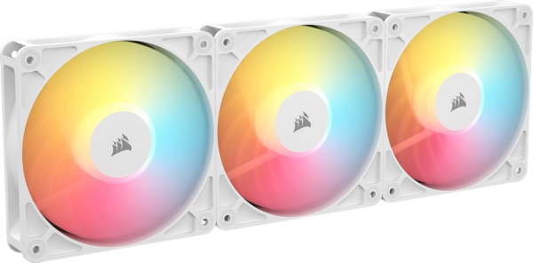 Corsair RS Series RS120 Reverse ARGB 120mm 3er Pack Case Fan Set 3 Stück white / weiß