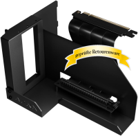 APNX V1 Vertikale GPU-Halterung + Riser Kabel PCIE 5.0 black