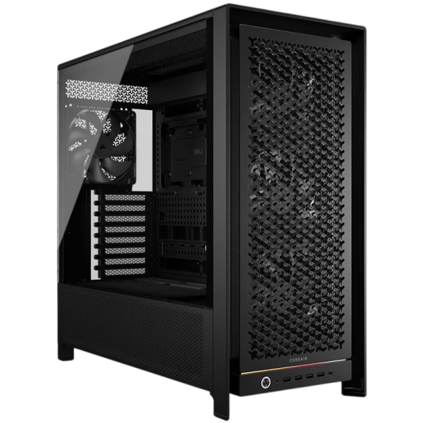 Corsair Frame 5000D RS Black Edition Midi-Tower 75.34l Volumen Glasfenster 4x 140mm Lüfter EATX Case