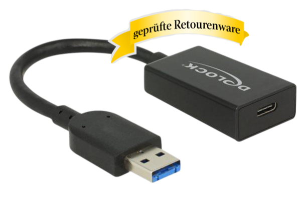 DeLOCK 65698 USB 3.1 Gen 2 Typ-A Stecker > USB-C Buchse Aktiv schwarz Sonderware