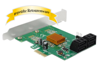 DeLOCK 90382 4 Port SATA PCIe 2.0 x1 Card Low Profile...