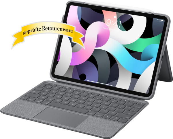 Logitech Folio Touch KeyboardDock mit Trackpad für iPad Air 4/Air 5 Oxford grau Sonderware