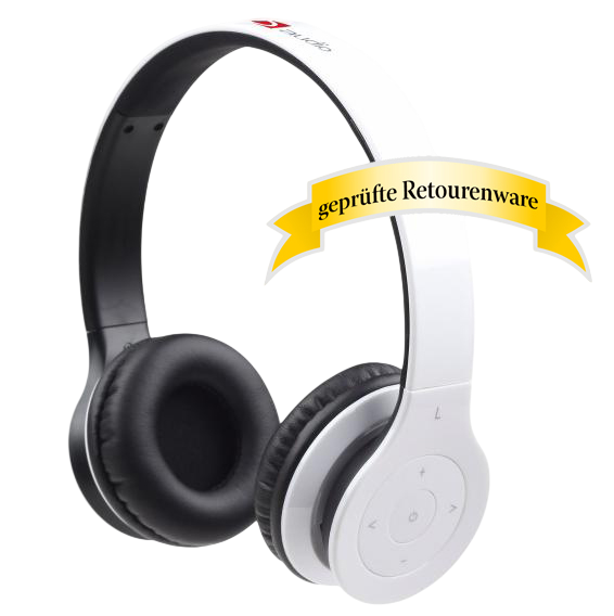 Gembird Berlin Bluetooth Headset DSP Kopfhörer weiß Sonderware