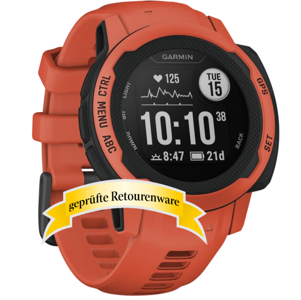 Garmin Instinct 2S Sportuhr Smartwatch rot/schwarz Sonderware
