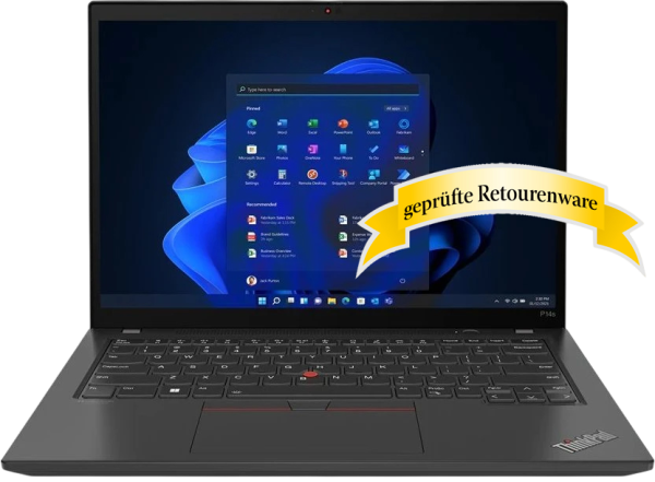 35cm (14") Lenovo ThinkPad T14G3  Intel Core i7-1260P 32GB RAM 1TB M.2 SSD W11Pro Sonderware