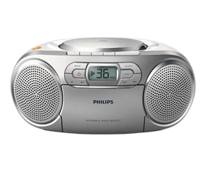 Philips AZ127 Ghettoblaster CD-Player UKW-Tuner 2W silber