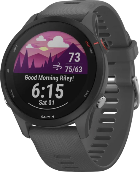 Garmin Forerunner 255 Smartwatch schwarz/grau