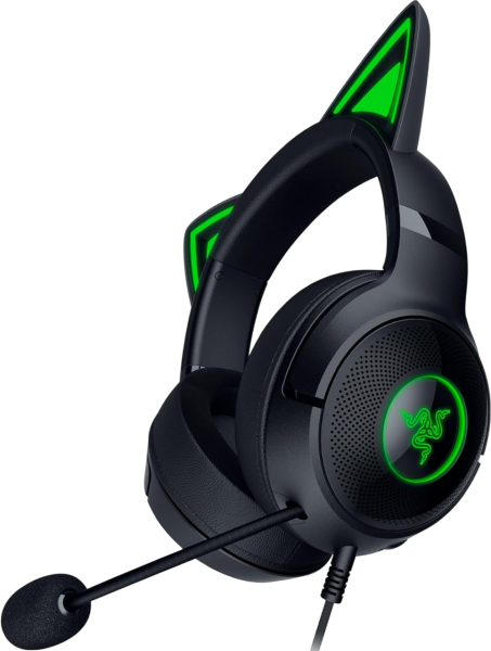 Razer Kraken Kitty V2 Black RGB Gaming Headset schwarz/grün