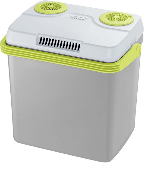 Severin TKB 2925 Thermoelektro Kühlbox 12V + Netzstecker USB grau/weiß/grün