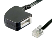 Goobay  TAE Adapter TAE-F-Buchse auf RJ11 / RJ14-Stecker...