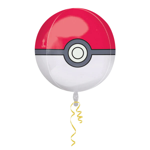 Pokemon Helium Ballon Pokeball 40cm bunt 1 Stück