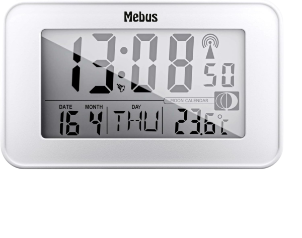 Mebus Funk-Wecker Digital Batteriebetrieb Snooze
