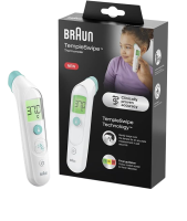 Braun BST 200 TempleSwipe Fieberthermometer LCD...