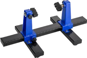 Goobay Platinenhalter / Lötständer schwarz/blau